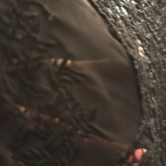 Size 8 TopShop floor length elegant black evening dress. Fitted through waist. - Picture 9 of 9